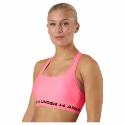 Ua Crossback Mid Bra Cerise