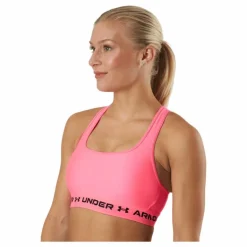 Ua Crossback Mid Bra Cerise