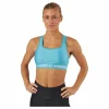 Ua Crossback Mid Bra Glacier Blue