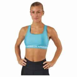Ua Crossback Mid Bra Glacier Blue