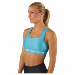 Ua Crossback Mid Bra Glacier Blue