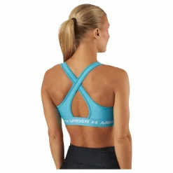 Ua Crossback Mid Bra Glacier Blue
