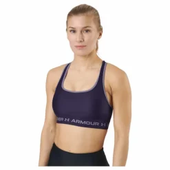 Ua Crossback Mid Bra Purple Switch / Purple Switch