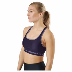 Ua Crossback Mid Bra Purple Switch / Purple Switch