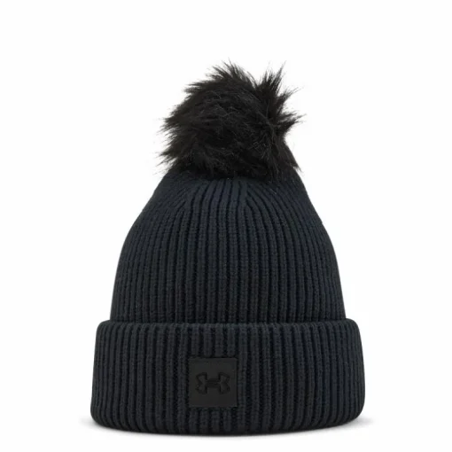 Ua Halftime Ribbed Pom Black