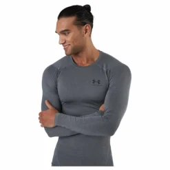 Ua Hg Armour Comp Ls Carbon Heather