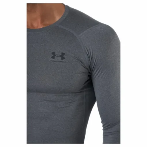 Ua Hg Armour Comp Ls Carbon Heather