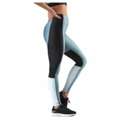UA HG Armour Perforation Inset Leggings Turquoise
