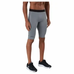 Ua Hg Rush 2.0 Long Shorts Concrete