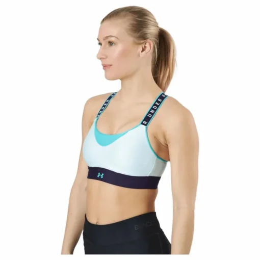 Ua Infinity High Bra Blockd Sea Mist / Purple Switch / Nep