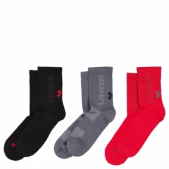 Ua 3-maker 3pk Mid-crew Red