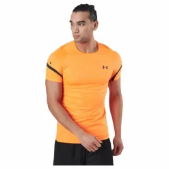 Ua Rush 2.0 Emboss Ss Blaze Orange / Jet Gray / Blac