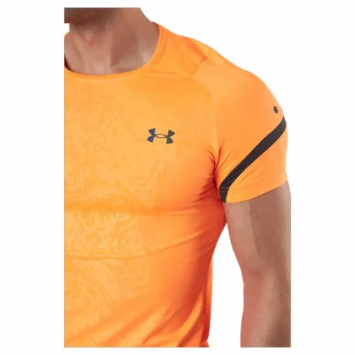 Ua Rush 2.0 Emboss Ss Blaze Orange / Jet Gray / Blac