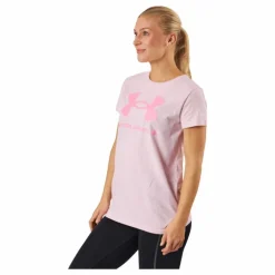 Ua Sportstyle Logo Ss Prime Pink