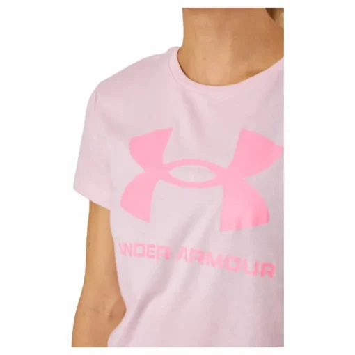 Ua Sportstyle Logo Ss Prime Pink