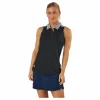 Ultimate365 Sleeveless Golf Polo Shirt Black