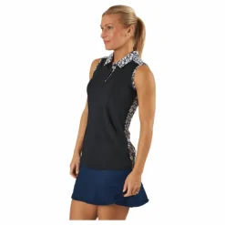 Ultimate365 Sleeveless Golf Polo Shirt Black