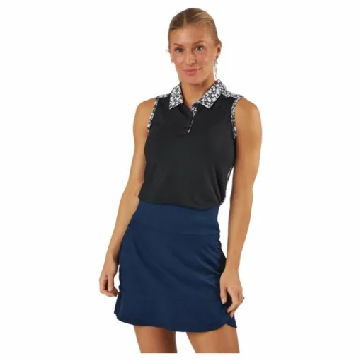 Ultimate365 Sleeveless Golf Polo Shirt Black
