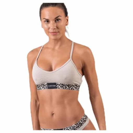 Unlined Bralette Brown