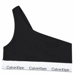 Unlined Bralette (one Shoulder Black