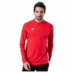 UX Elite Halfzip Top White/Red