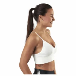 Vicky Rib Seamless V-Neck Top White