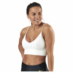Vicky Rib Seamless V-Neck Top White