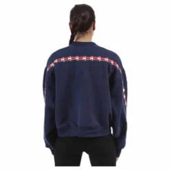 Violet Zip Sweat Blue