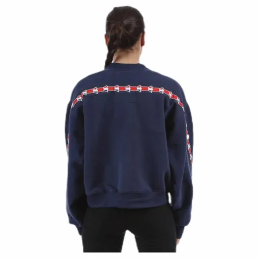 Violet Zip Sweat Blue