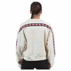 Violet Zip Sweat White