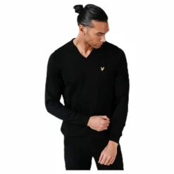 V-Neck Pullover Black