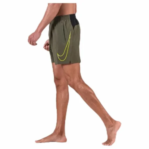 5" Volley Short Big Swoosh Green