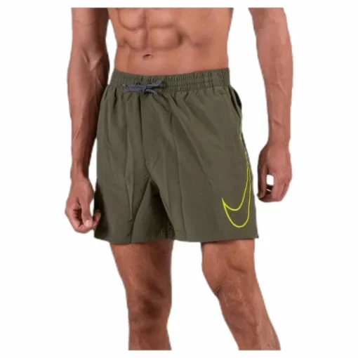 5" Volley Short Big Swoosh Green