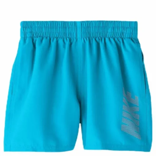 4" Volley Short Logo Solid Youth Blue/Orange