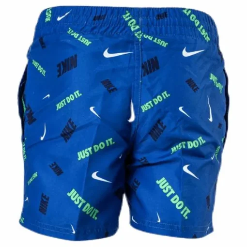 4" Volly Short Logofetti Junior Blue