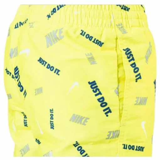4" Volly Short Logofetti Junior Yellow