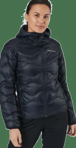 W Helium Down Hood Jacket Black
