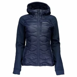W Helium Down Hybrid Hood Blue Shadow