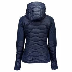 W Helium Down Hybrid Hood Blue Shadow