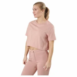 W Nsw Crop Ss Tee Prnt Rose Whisper/white