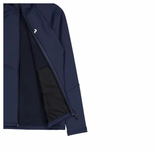 W Rider Mid Zip Hood Blue Shadow