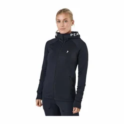 W Rider Zip Hood Black