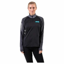 Warm Zip Shirt Black/Grey