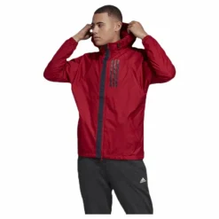 Wind Jacket Lined Red