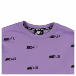 Wmns Printed Fleece Crewneck Pink