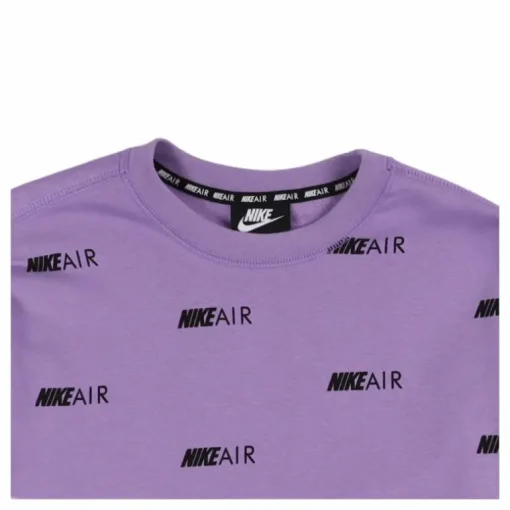 Wmns Printed Fleece Crewneck Pink