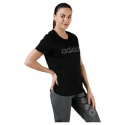 Women D2M Logo T-Shirt Black / Grey Six