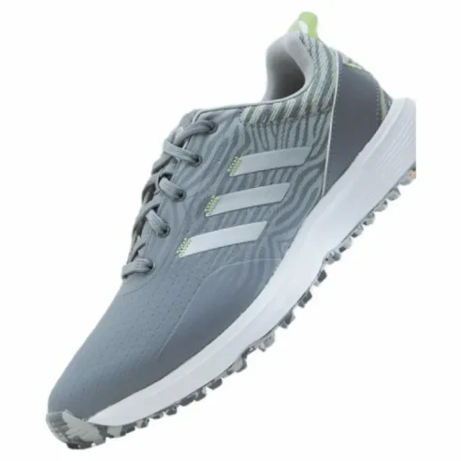 Women's S2G Spikeless Golf Shoes Grey Three / Silver Metallic / Almost Lime