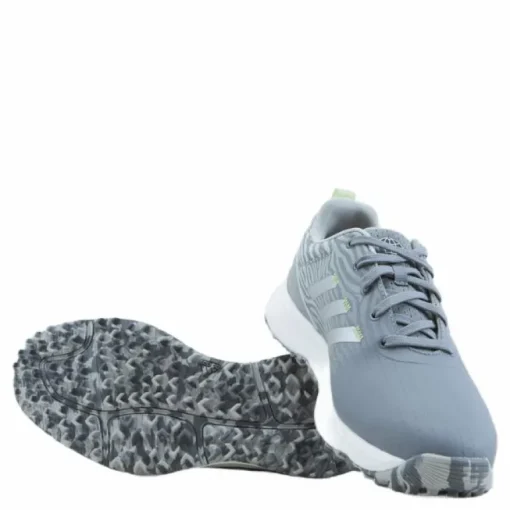 Women's S2G Spikeless Golf Shoes Grey Three / Silver Metallic / Almost Lime