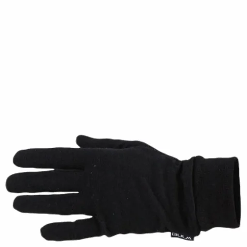 Wool Glove Liner Black